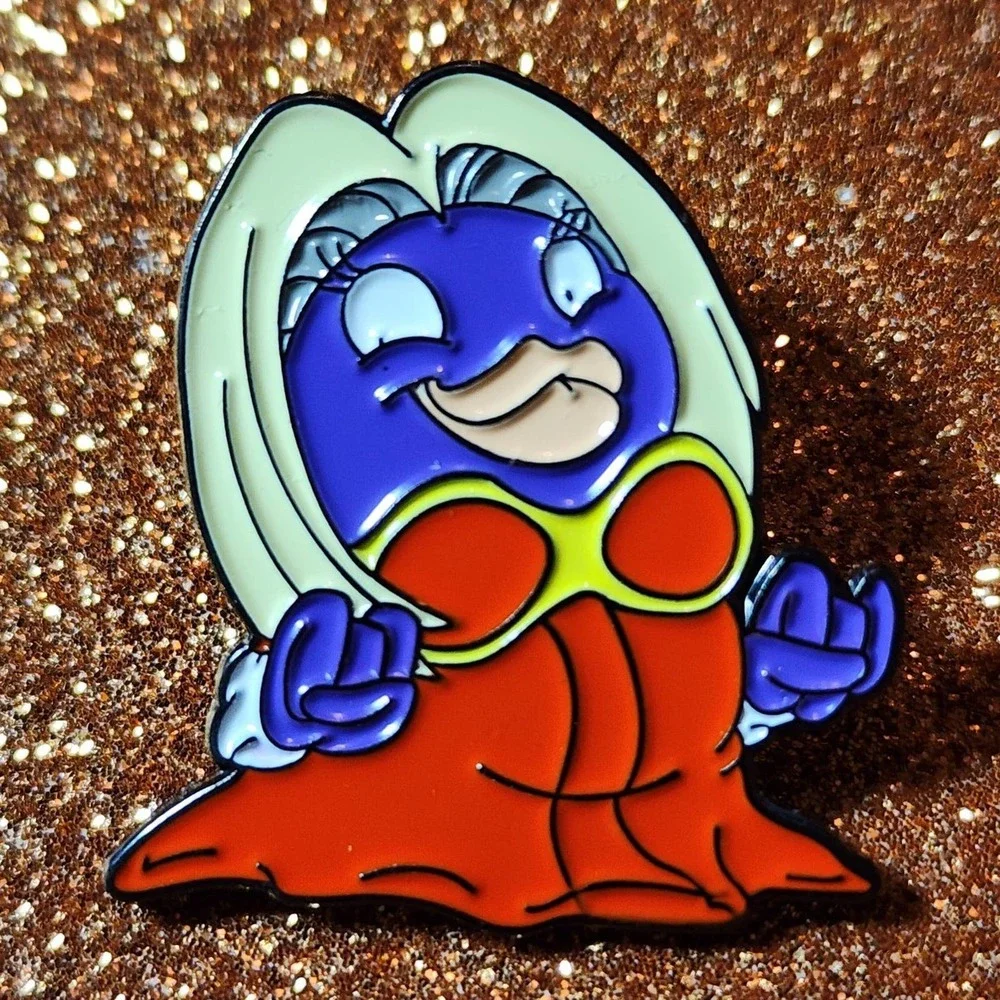 pokemon with blonde hair and red dress Boutique Jewelry | 3/$20 Jynx Pokemon Character Long Blonde Hair Purple In Red Dress Enamel Pin | Color: Red | Size: Os